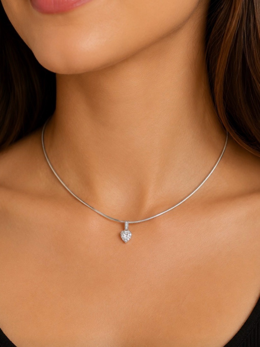 NWT Anthropologie Crystal Pendant Necklace